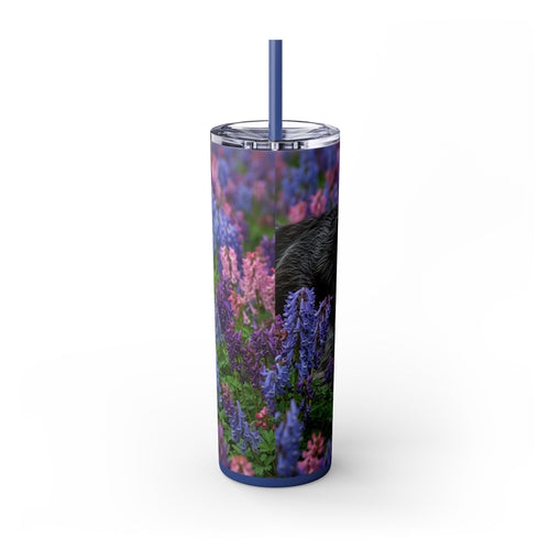 Skinny Tumbler with Straw – 20 oz Stainless Steel Cup