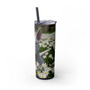 Skinny Tumbler with Straw – 20 oz Stainless Steel Cup