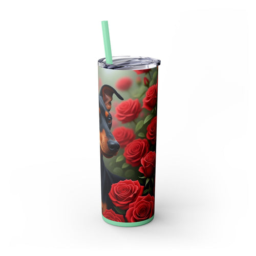 Skinny Tumbler with Straw – 20 oz Stainless Steel Cup