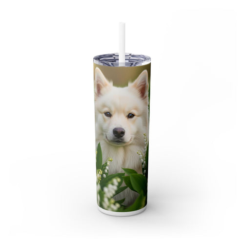 Skinny Tumbler with Straw – 20 oz Stainless Steel Cup