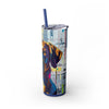 Skinny Tumbler with Straw – 20 oz Stainless Steel Cup