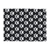 Cozy Paw Print Arctic Human Fleece Blanket
