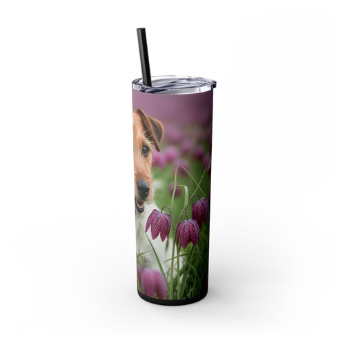 Skinny Tumbler with Straw – 20 oz Stainless Steel Cup