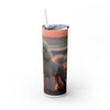 Skinny Tumbler with Straw – 20 oz Stainless Steel Cup