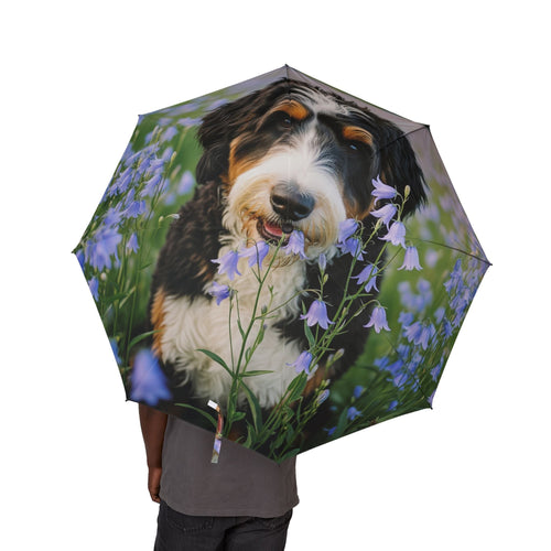 48 Semi-Automatic Umbrella – Windproof Large Travel Rain Umbrella