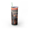 Skinny Tumbler with Straw – 20 oz Stainless Steel Cup