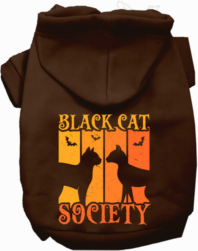 Black Cat Society Halloween Pet Hoodie