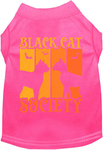 Black Cat Society Pet Shirt