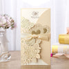 Embossed Vertical Ribbon Wedding Invitation Invitation