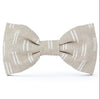 Flax Lines Dog Bow Tie