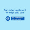 Adams Ear Mite Treatment for Dogs & Cats 0.5oz Kills Mites Fast Soothes Pet Ear 2PCK