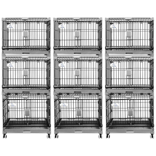 24-30 Black Metal Wire Dog Crate LS-2N01/LS-2.5N01