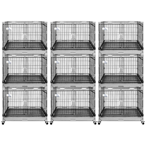 24-30 Black Metal Wire Dog Crate LS-2N01/LS-2.5N01