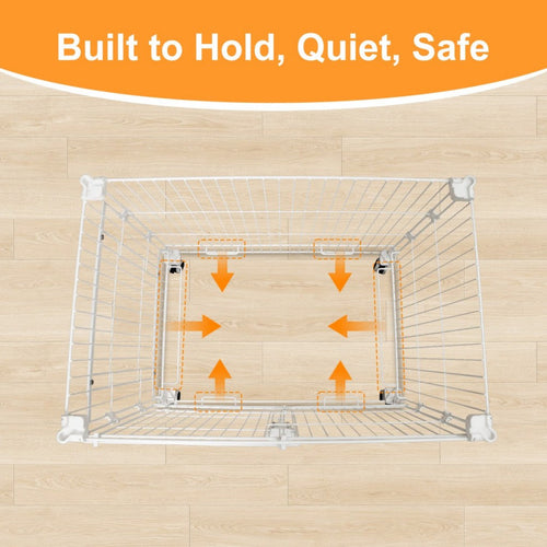 24-30 White Metal Wire Dog Crate DLS2402/DLS3002