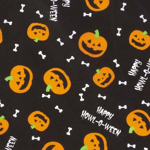 Aria Halloween Dog Bandana 19 Pumpkin & Bone Design Howl-O-Ween Pet Accessory