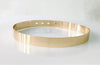 Fashion Mirror Belt With Built-in Buckle Decoration