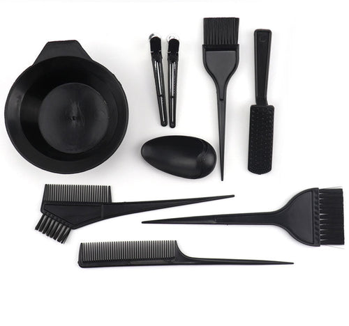 Hair Color Tool Set 11 Pieces Hair Salon Comb Brush Disposable