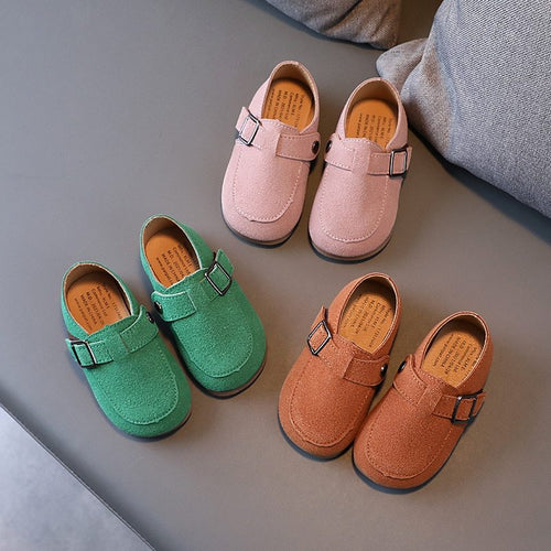 Children's Velcro Shallow Beanie Shoes Girls Daily Western Style Princess Shoes