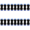 Jinqi Pneumatic Plastic Connector Straight Through Butt PU-56810121416mm Quick Insertion Trachea Connector