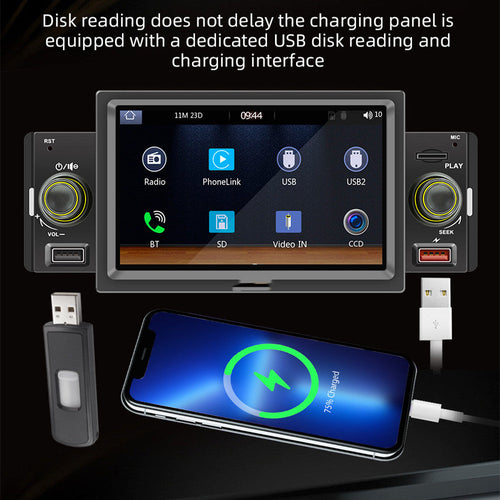 Mobile Phone Connected Bluetooth Player