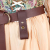 Leather Metal Double Ring Rural Clothing