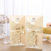 Embossed Vertical Ribbon Wedding Invitation Invitation