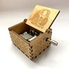 Antique Carved Wooden Hand Crank Spirited Away Music Box Christmas Gift Birthday Gift Party Decoration