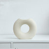 Nordic Style Simple Ceramic Vase Semicircle Creative Flower Device