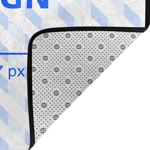 63x48in Flannel Absorbent Non-slip Floor Mat