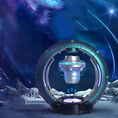 Magnetic Levitation Bluetooth Speaker Spaceship Globe Ornaments Hanging In Air Sound Automatic Balance Subwoofer Wireless Audio