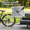 Dog Bike Trailer for Small & Medium Dogs, Universal Bicycle Coupler, Flip-Down Ramp Tailgate