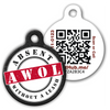 PetHub QR Pet ID Tag – Absent Without a Leash (AWOL)
