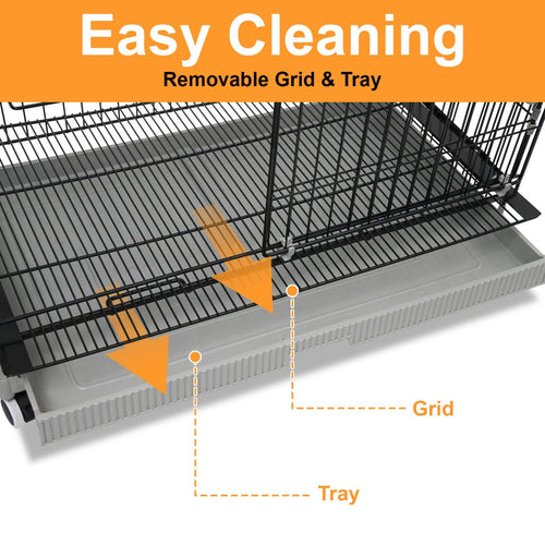 24-30 Black Metal Wire Dog Crate LS-2N01/LS-2.5N01
