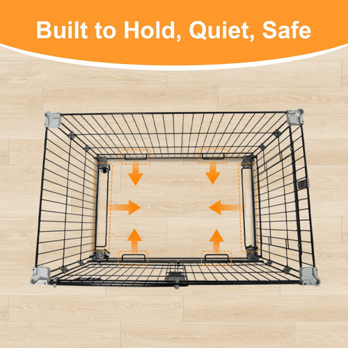 24-30 Black Metal Wire Dog Crate LS-2N01/LS-2.5N01
