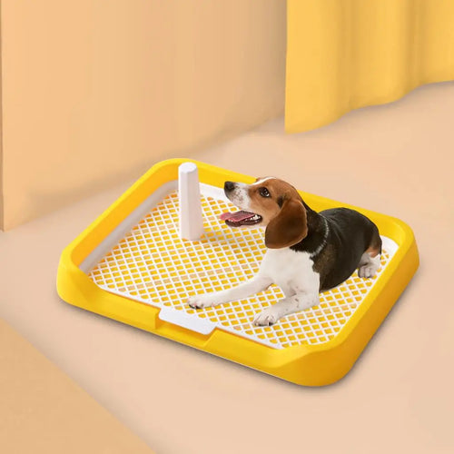 Pee Pad Holder Potty Pads Reusable Mesh Open Top Training Toilet Potty Tray Comfortable Toilet with Protection for Large Puppy