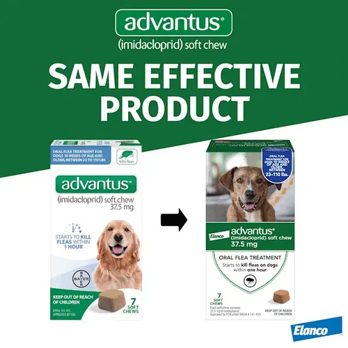 Advantus Flea Soft Chews for Large Dogs 23-110 lbs. 30 Count