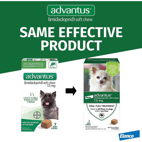 Advantus Flea Soft Chews for Small Dogs 4-22 lbs. 30 Count