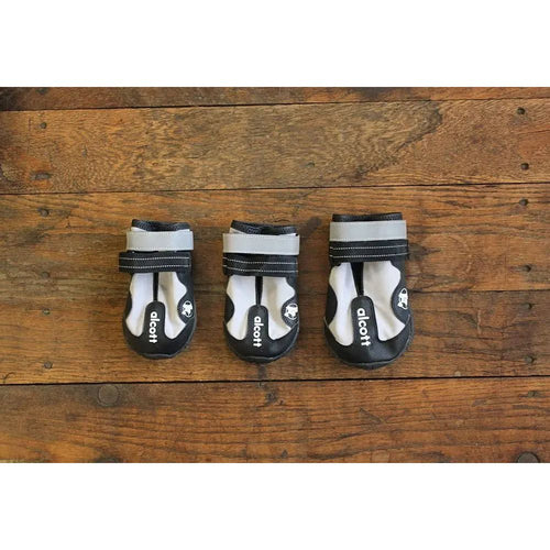 Alcott Explorer Adventure Dog Boots, Grey& Black Medium