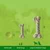 ECO-BONE: Natural Cotton Dog Toy