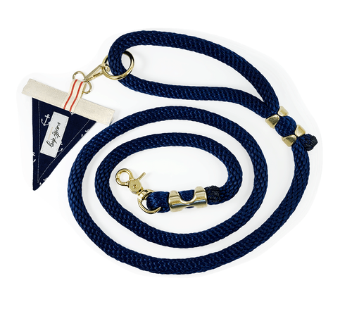 Anchors Away Nautical Premium Rope Dog Leash