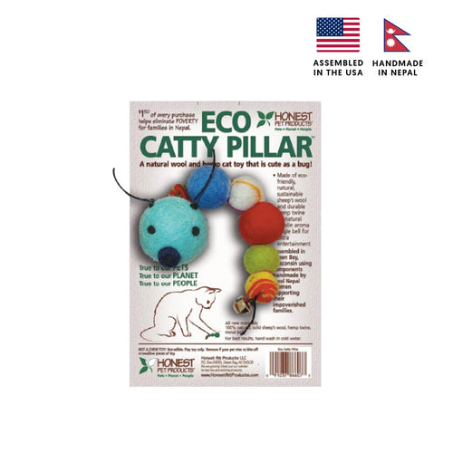 Eco-Friendly Wool Cat Toy - Eco-Catty Pillar