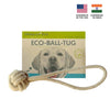ECO-BALL-TUG:  Non-Toxic Dog Toy, Eco-Friendly, Natural Cotton Rope