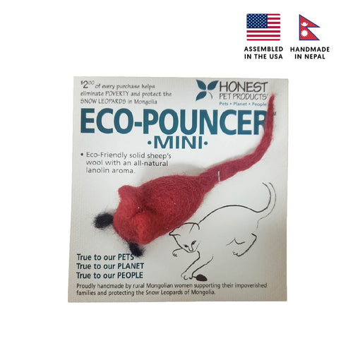 Natural Wool Cat Toy - Eco-Pouncer Mini
