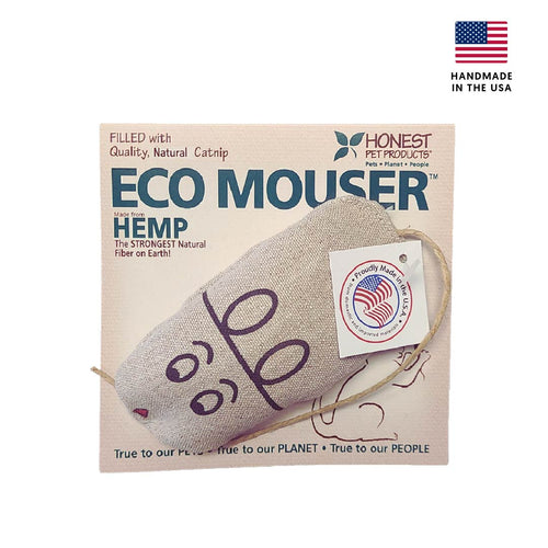 Natural Hemp Mouse Cat Toy - Eco-Mouser