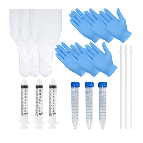 3-Pack Canine Breeding Support Kit – Complete Dog Breeding Supplies with Tubes, Insemination Rods, Syringes, Sheaths & Disposable Gloves – Veterinary Grade Animal Care Equipment