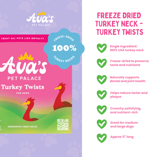 Freeze Dried Turkey Neck - Turkey Twists