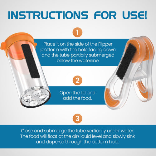 Flipper Feed Aquarium Feeding Kit for Flipper Cleaners