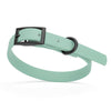BioThane Waterproof Dog Collar - XS: L 9-12 x W 1/2 - Black OR Brass Hardware