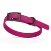 BioThane Waterproof Dog Collar - XS: L 12-15 x W 5/8 - Black OR Brass Hardware