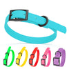 BioThane Waterproof Dog Collar - XS: L 12-15 x W 5/8 - Black OR Brass Hardware